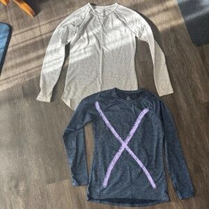 ClimateRight by Cuddl Duds Stretch Thumbholes grey cream marled deal    -women’s